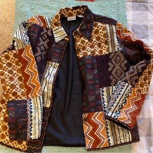 Cico’s Colorful Vintage Patchwork Jacket